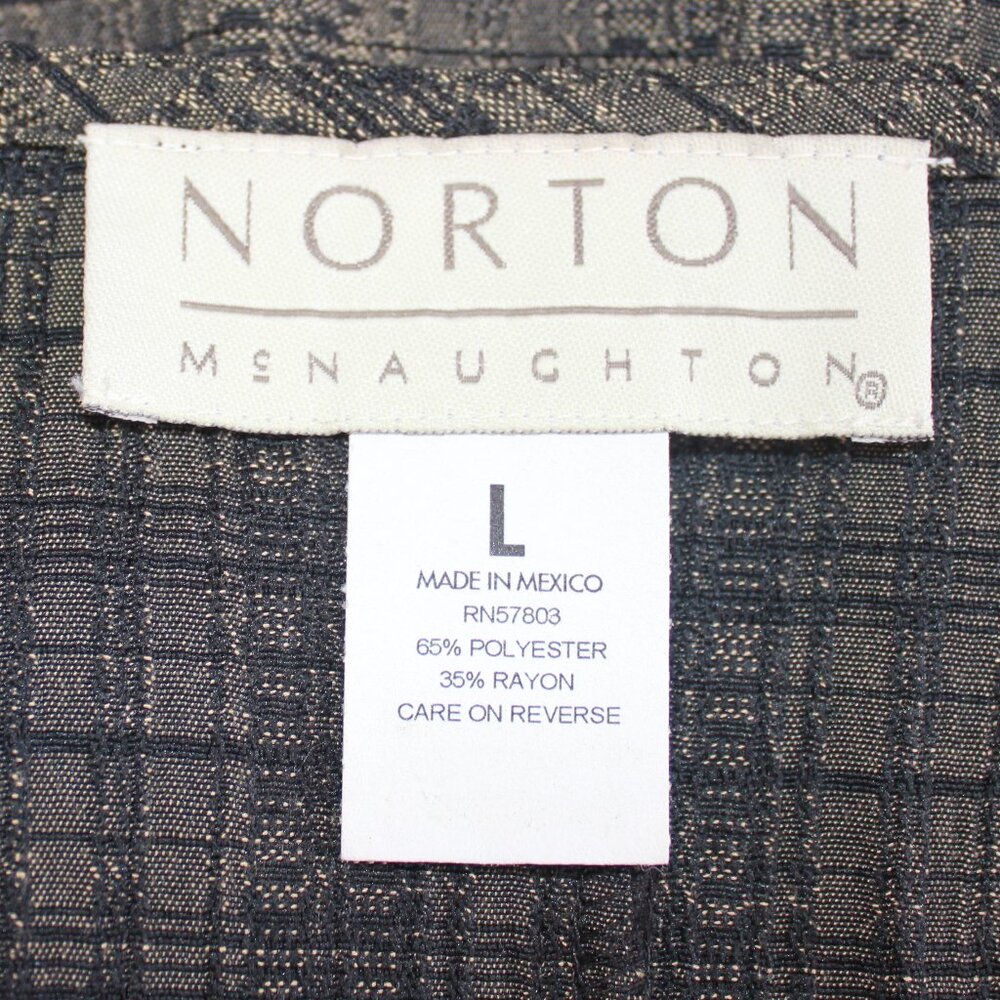 #508 Norton McNaughton Patterned Sleeveless Dress Size L - Picture 8 of 9